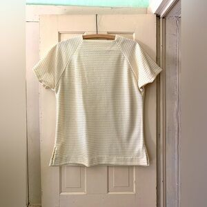 Vintage 1970s square neck short sleeved top.